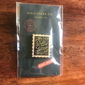 Rifle Paper Co. "Write More Letters" Enamel Pin